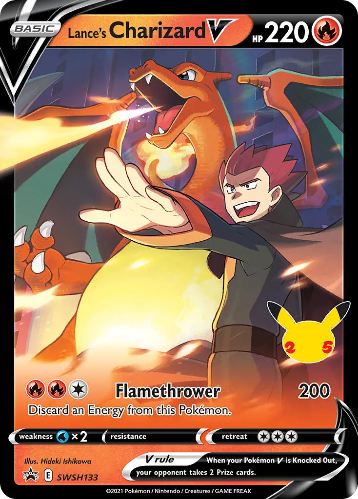 2019 SWSH Black Star Promos Lance's Charizard V #SWSH133 card image