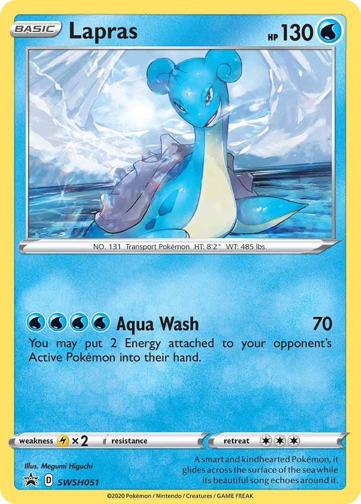 2019 SWSH Black Star Promos Lapras #SWSH051 card image