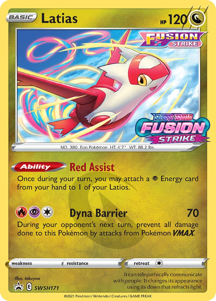 2019 SWSH Black Star Promos Latias #SWSH171 card image