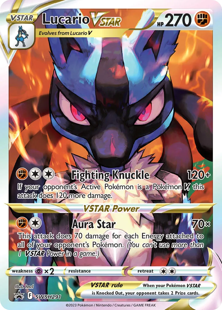 2019 SWSH Black Star Promos Lucario VSTAR #SWSH291 card image