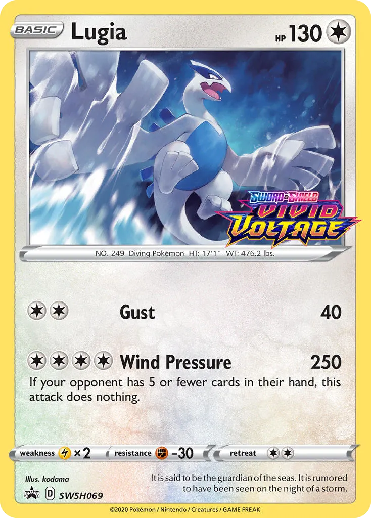 2019 SWSH Black Star Promos Lugia #SWSH069 card image