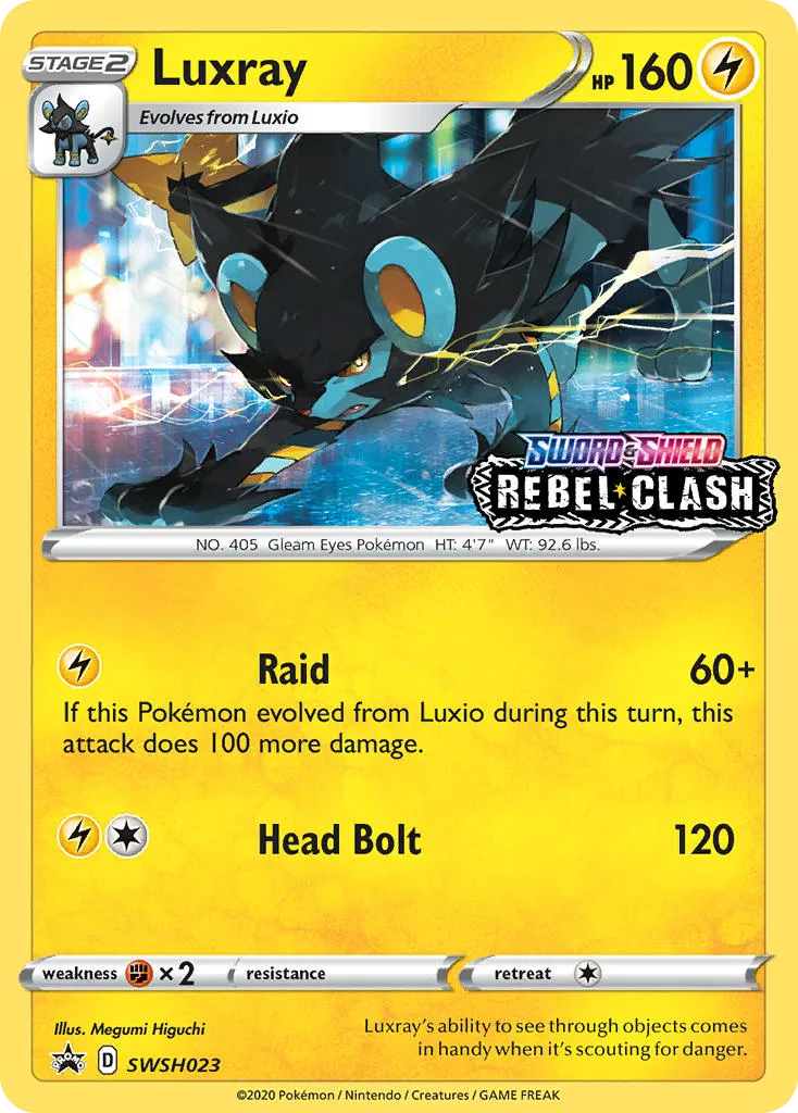 2019 SWSH Black Star Promos Luxray #SWSH023 card image