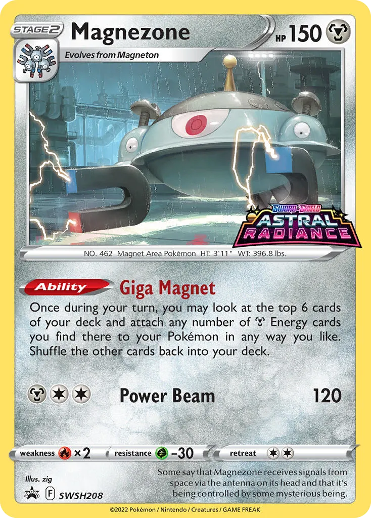 2019 SWSH Black Star Promos Magnezone #SWSH208 card image