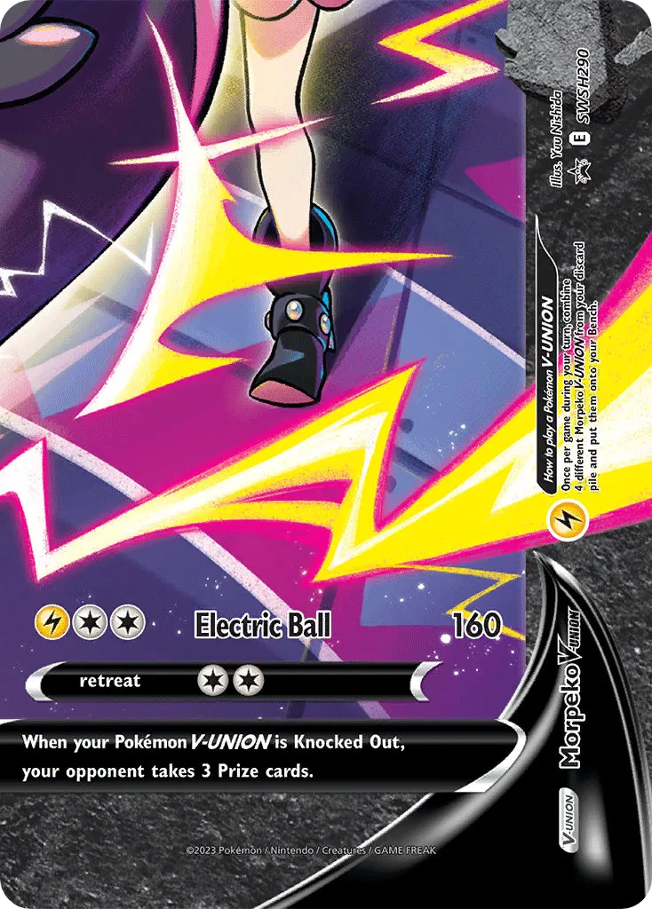 2019 SWSH Black Star Promos Morpeko V-UNION #SWSH289 card image