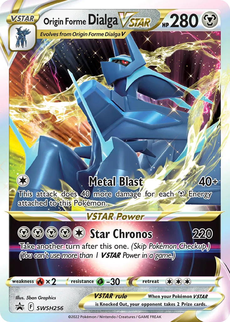 2019 SWSH Black Star Promos Origin Forme Dialga VSTAR #SWSH256 card image