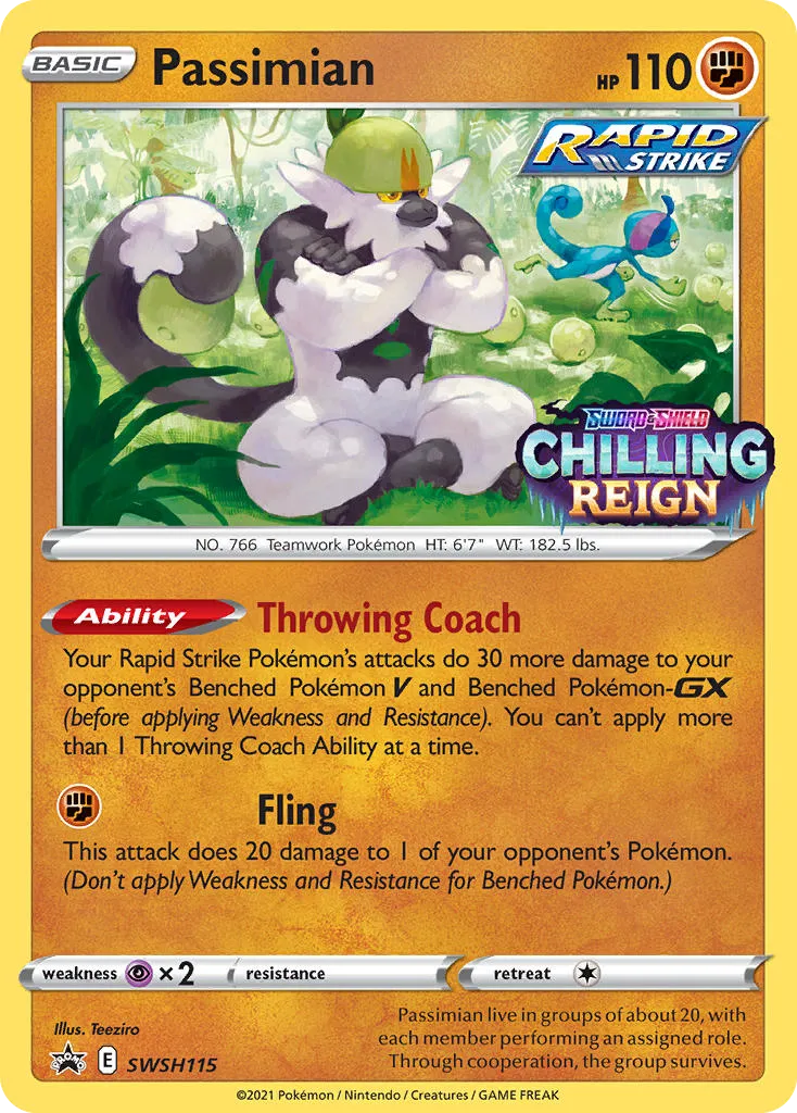 2019 SWSH Black Star Promos Passimian #SWSH115 card image