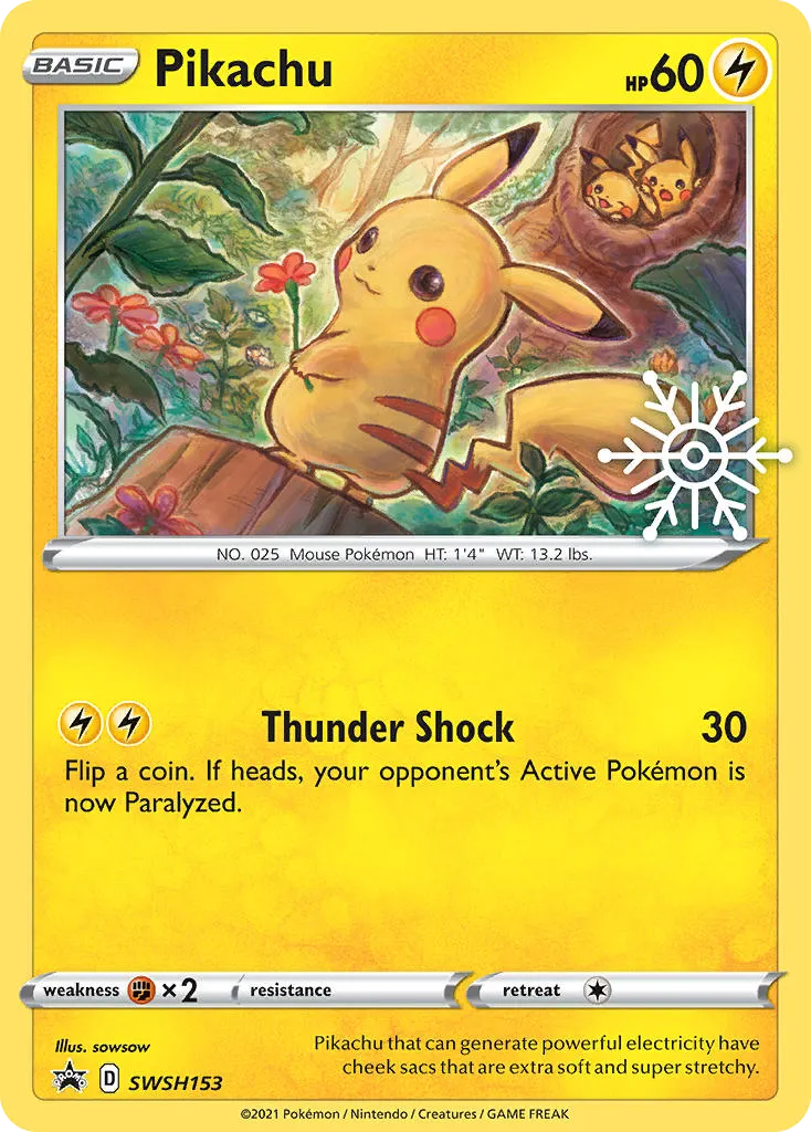 2019 SWSH Black Star Promos Pikachu #SWSH234 card image