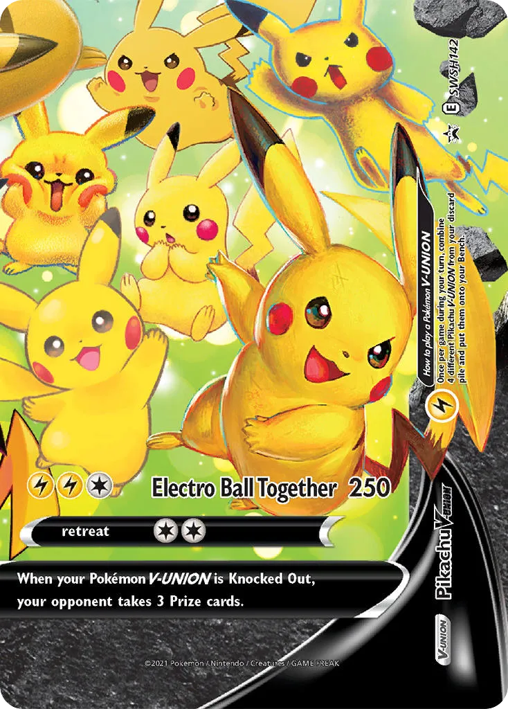 2019 SWSH Black Star Promos Pikachu V-UNION #SWSH141 card image