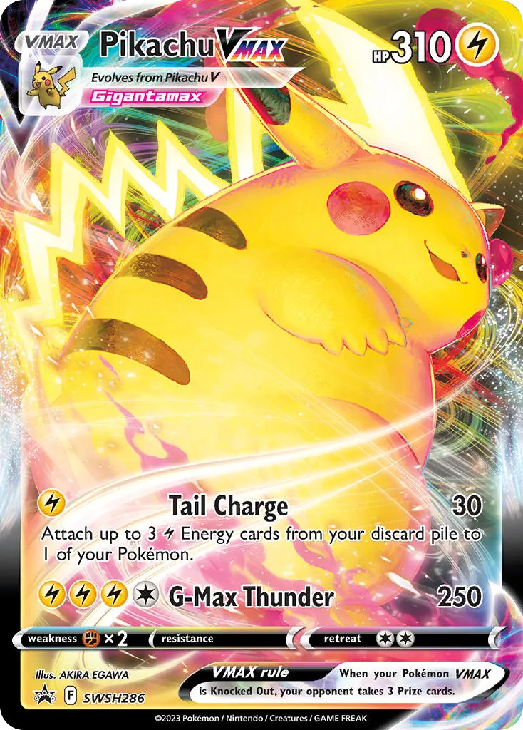 2019 SWSH Black Star Promos Pikachu VMAX #SWSH062 card image