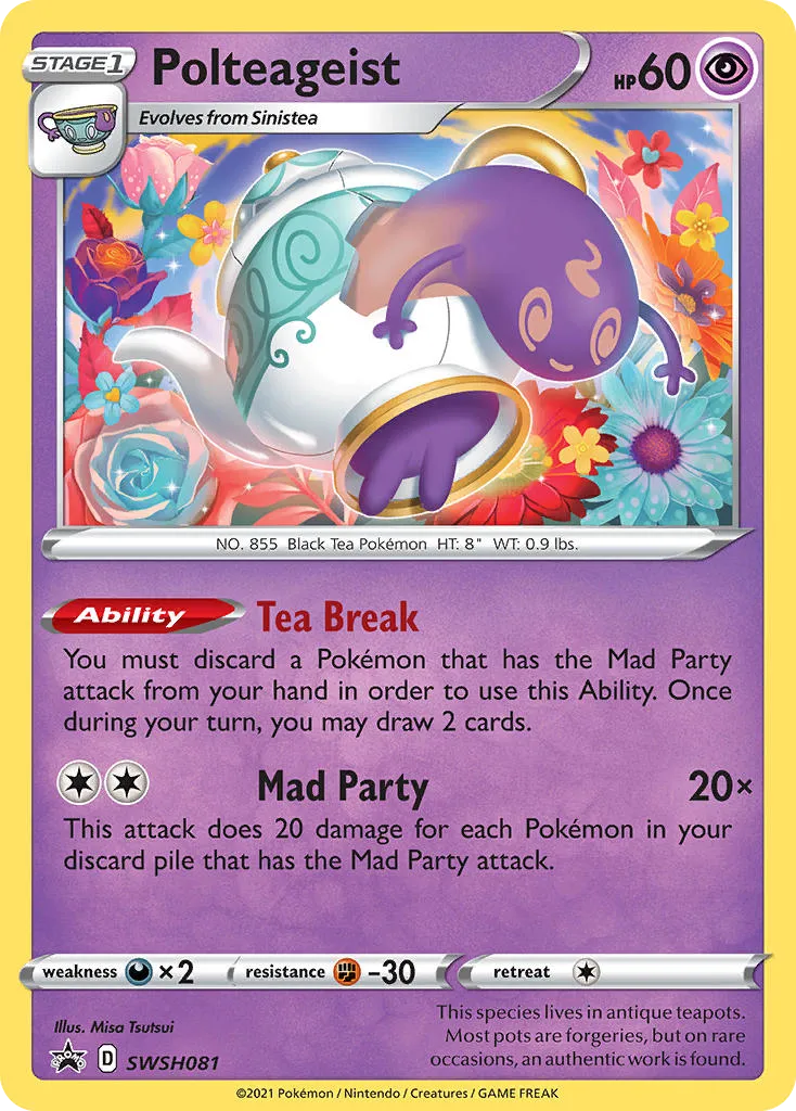 2019 SWSH Black Star Promos Polteageist #SWSH081 card image