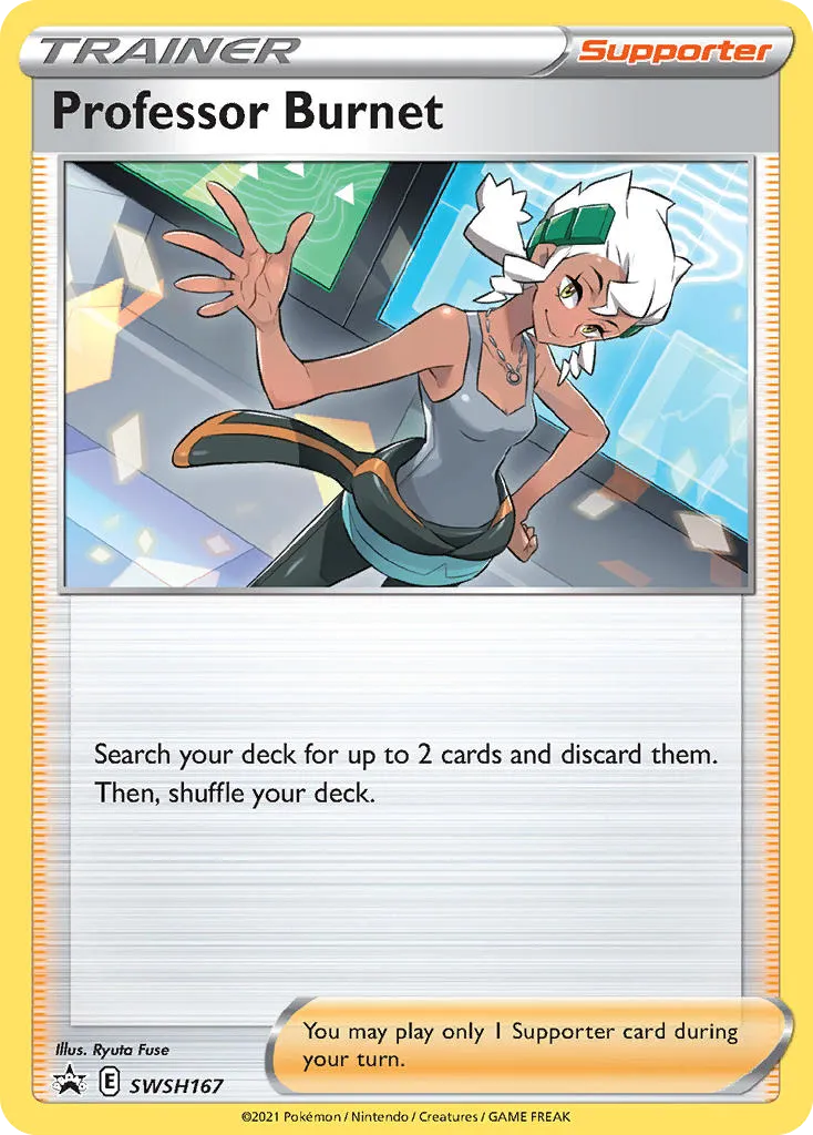 2019 SWSH Black Star Promos Professor Burnet #SWSH167 card image