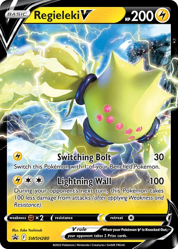 2019 SWSH Black Star Promos Regieleki V #SWSH280 card image