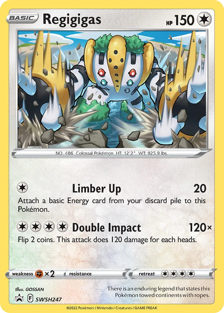 2019 SWSH Black Star Promos Regigigas #SWSH247 card image