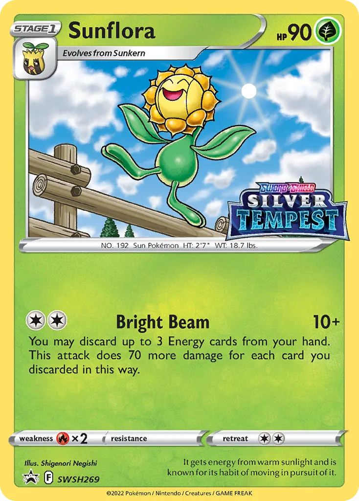 2019 SWSH Black Star Promos Sunflora #SWSH269 card image