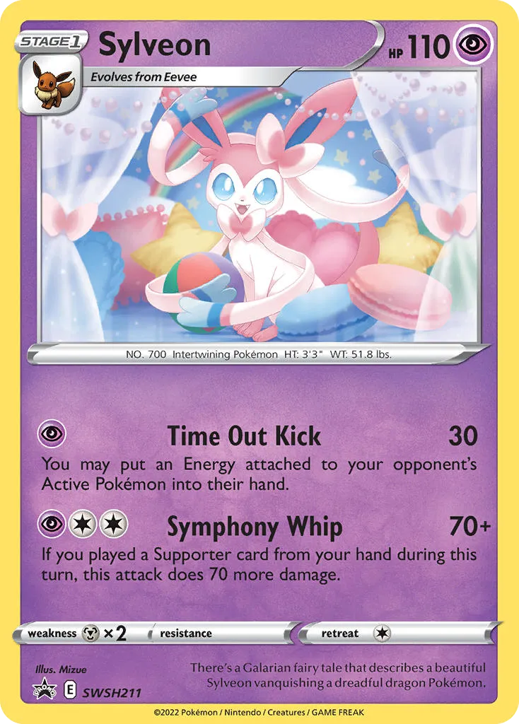2019 SWSH Black Star Promos Sylveon #SWSH211 card image