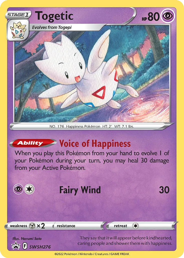 2019 SWSH Black Star Promos Togetic #SWSH276 card image