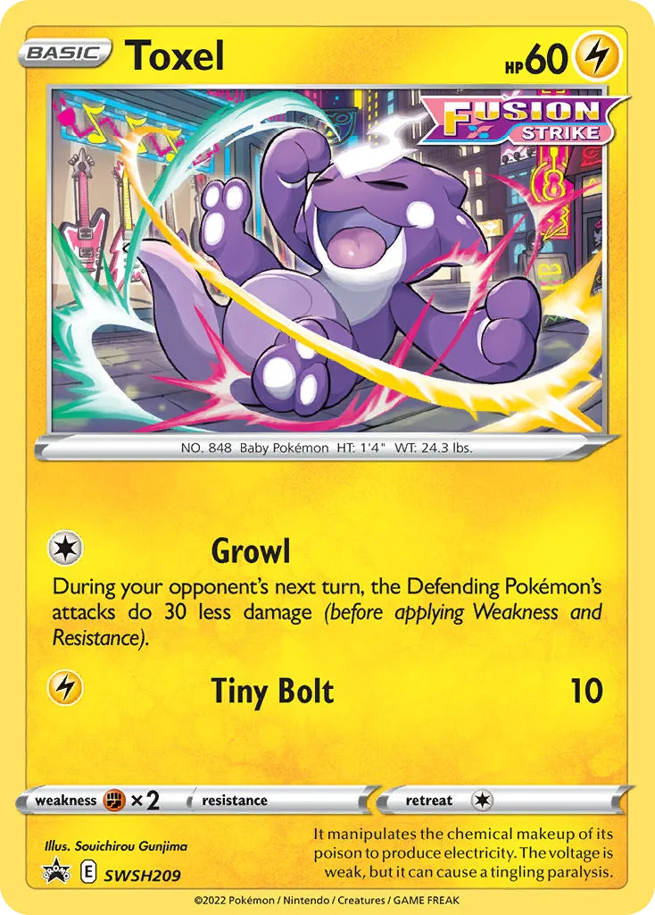 2019 SWSH Black Star Promos Toxel #SWSH209 card image