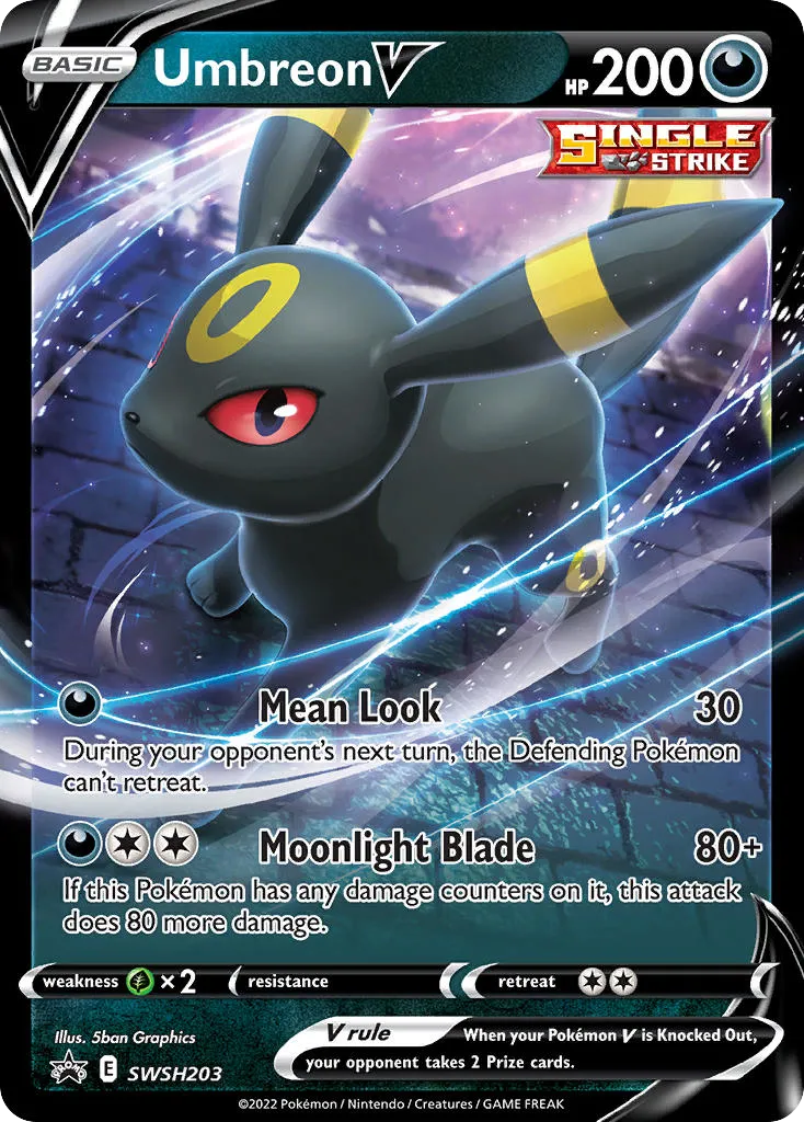 2019 SWSH Black Star Promos Umbreon V #SWSH203 card image
