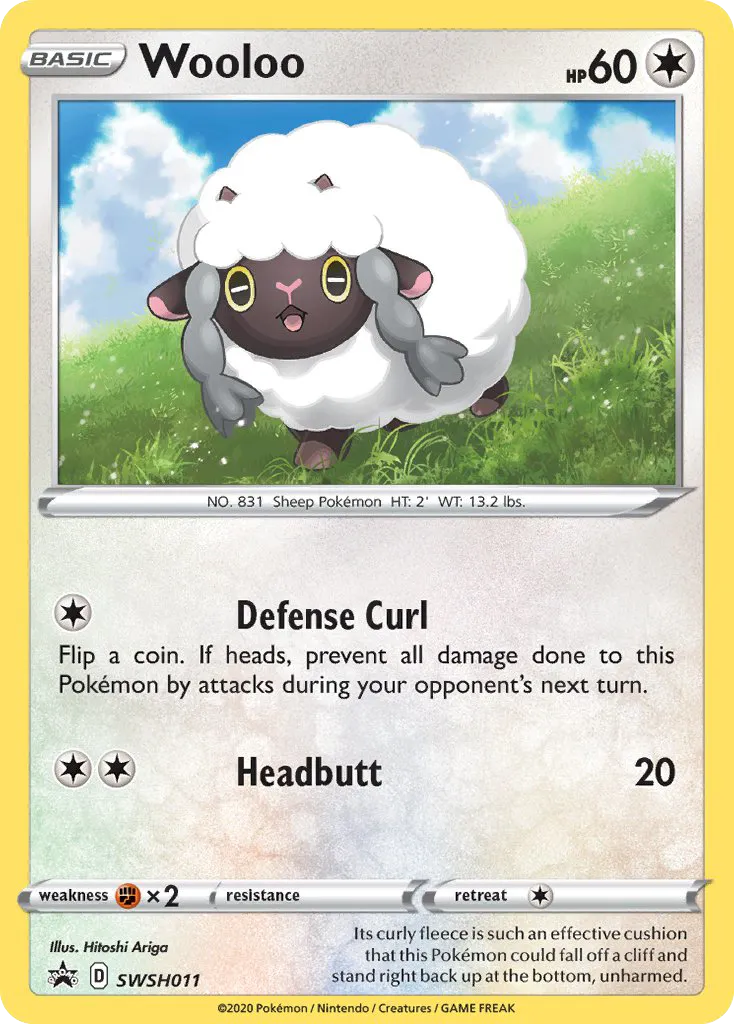 2019 SWSH Black Star Promos Wooloo #SWSH011 card image