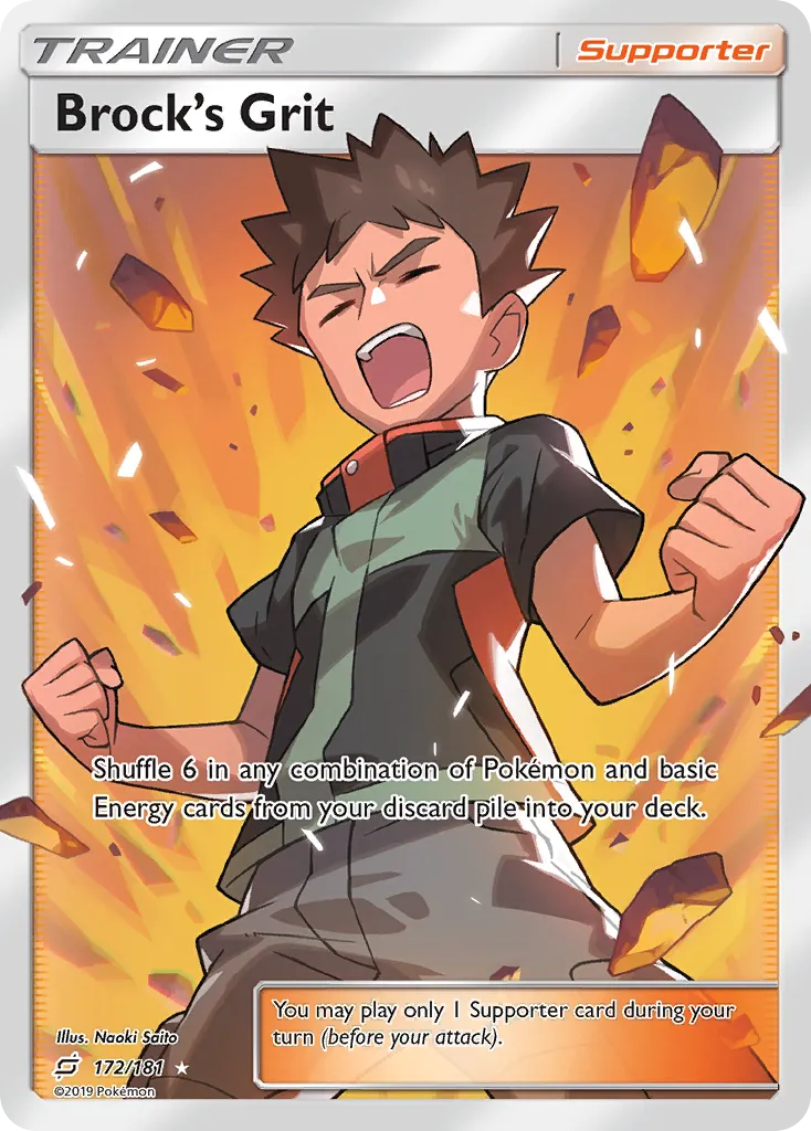 2019 Team Up Brock's Grit Uncommon #135/181 Uncommon card image