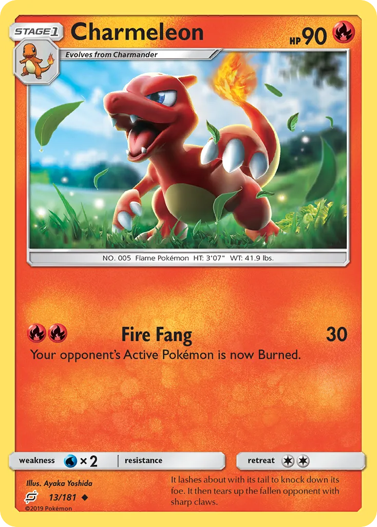2019 Team Up Charmeleon Uncommon #013/181 Uncommon card image
