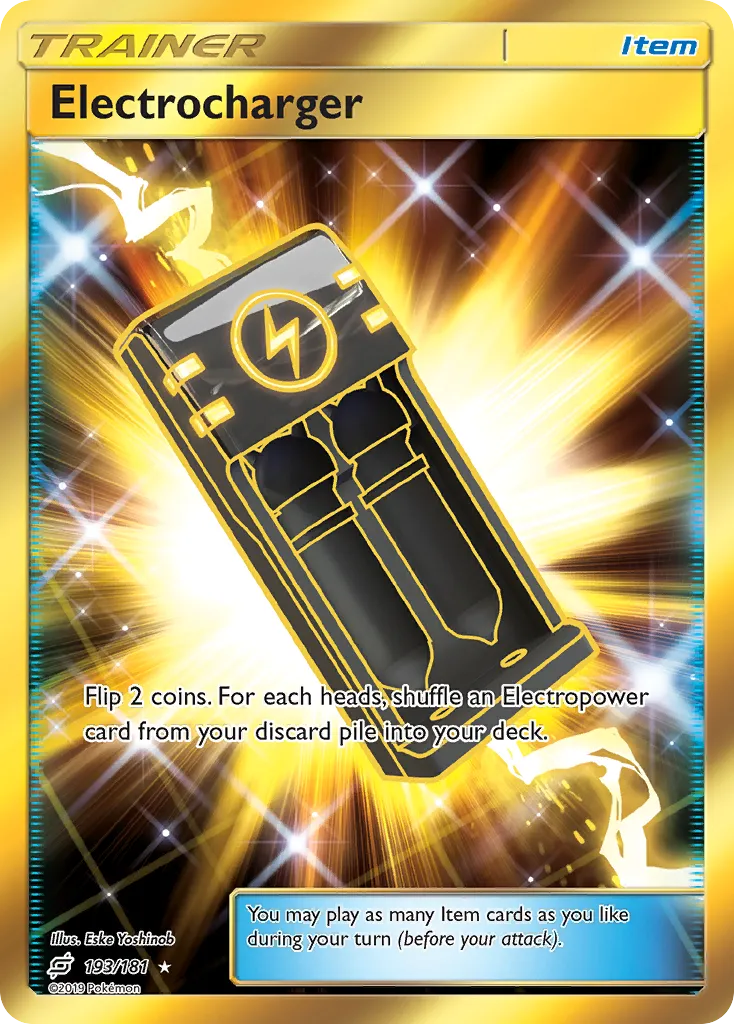 2019 Team Up Electrocharger #193/181 Rare Secret card image
