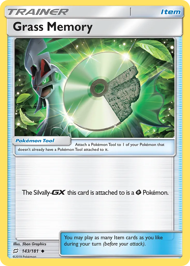 2019 Team Up Grass Memory Uncommon #143/181 Uncommon card image