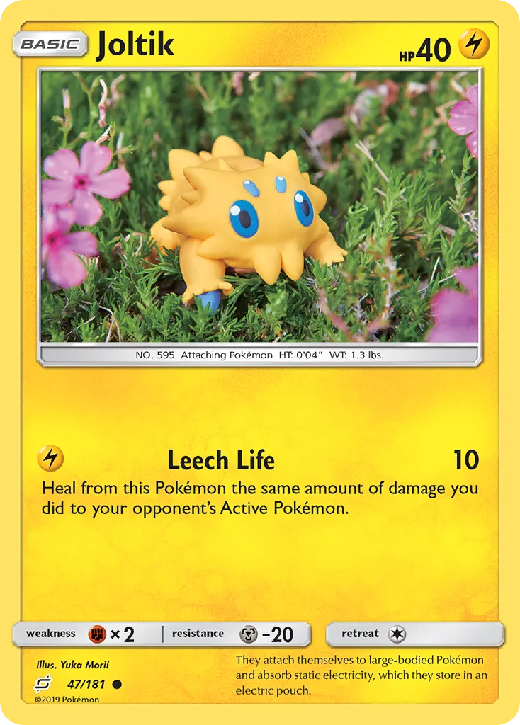 2019 Team Up Joltik Common #047/181 Common card image