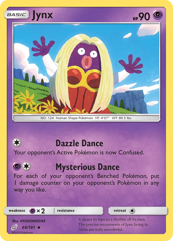 2019 Team Up Jynx Uncommon #068/181 Uncommon card image