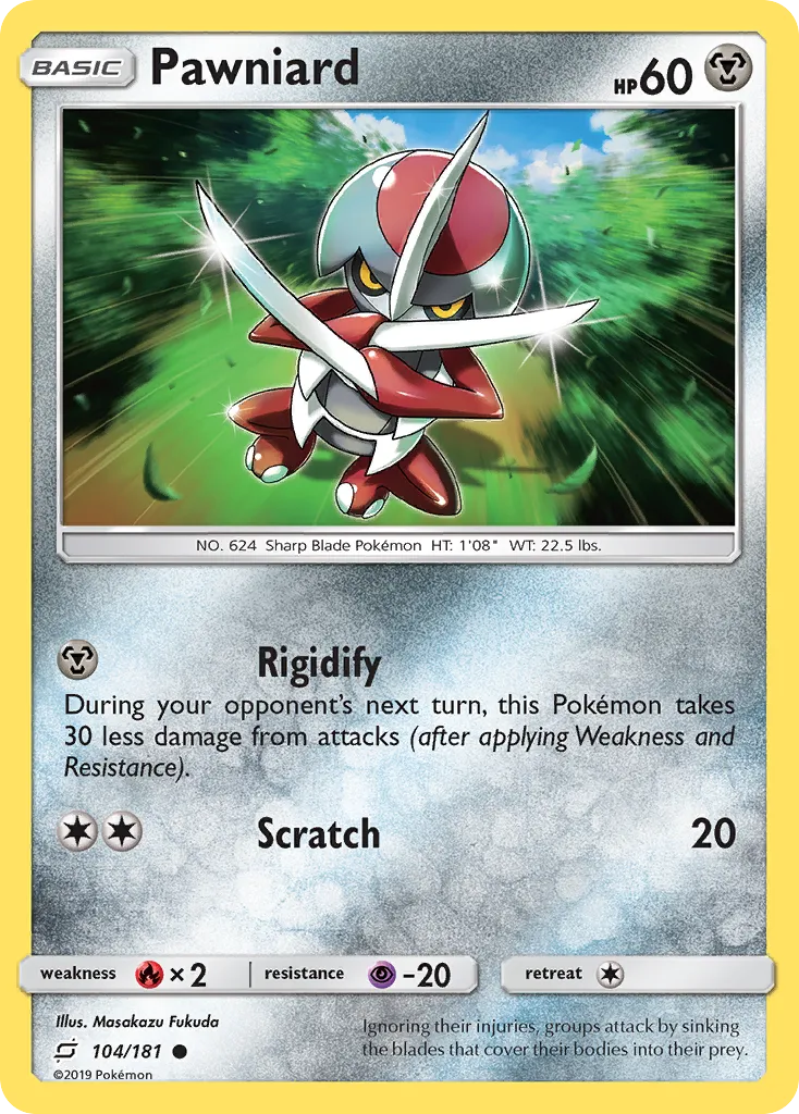 2019 Team Up Pawniard Common #104/181 Common card image