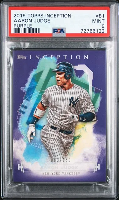 2019 Topps Aaron Judge Inception Purple #81 card image