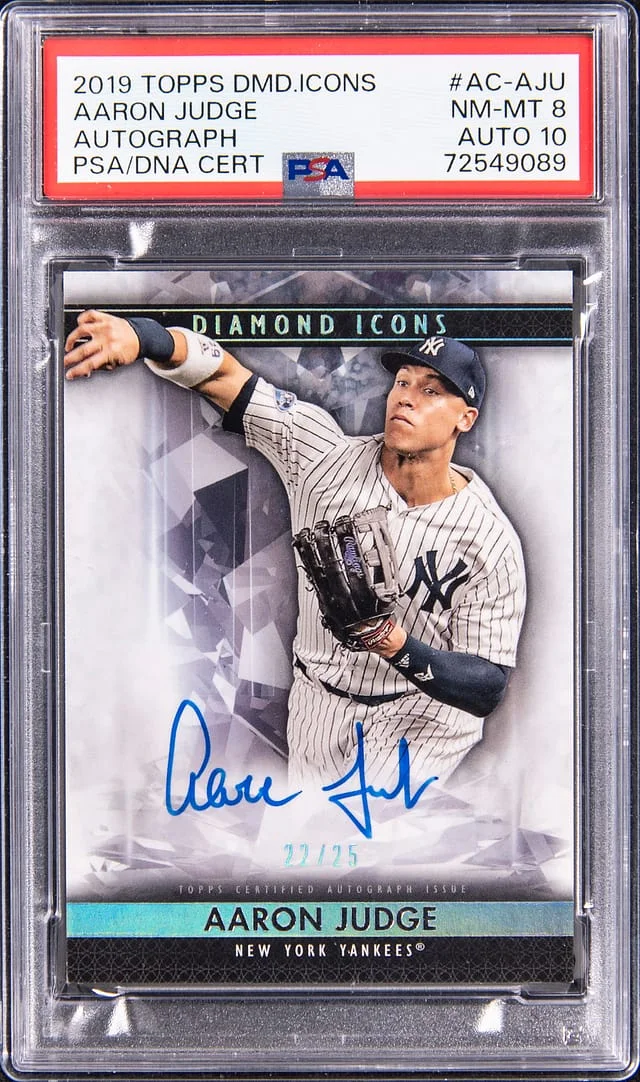 2019 Topps Aaron Judge Diamond Icons Autograph #AC-AJU card image