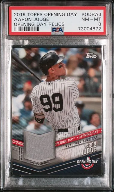 2019 Topps Aaron Judge Game-Used Opening Day Relics #ODR-AJ card image