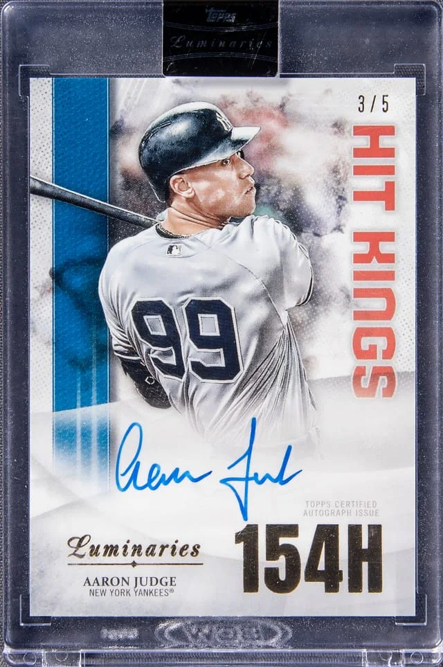 2019 Topps Aaron Judge Luminaries Hit Kings Autograph #HK-AJ card image