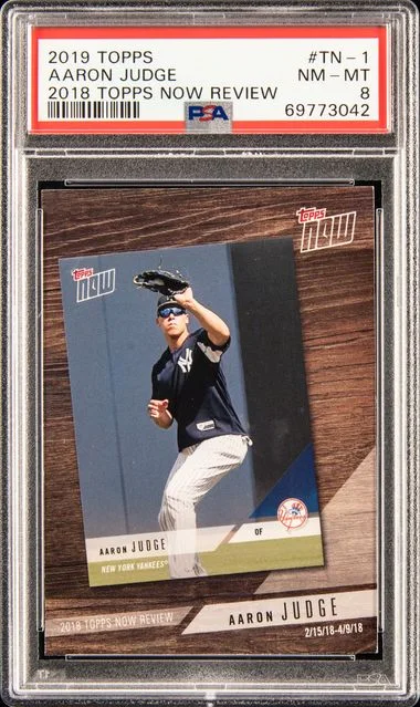 2019 Topps Aaron Judge 2018 Topps Now Review #Tn-1 card image