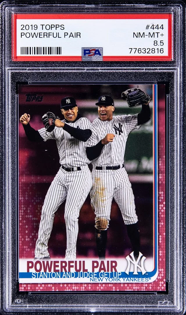2019 Topps Aaron Judge/Giancarlo Stanton Powerful Pair #444 card image