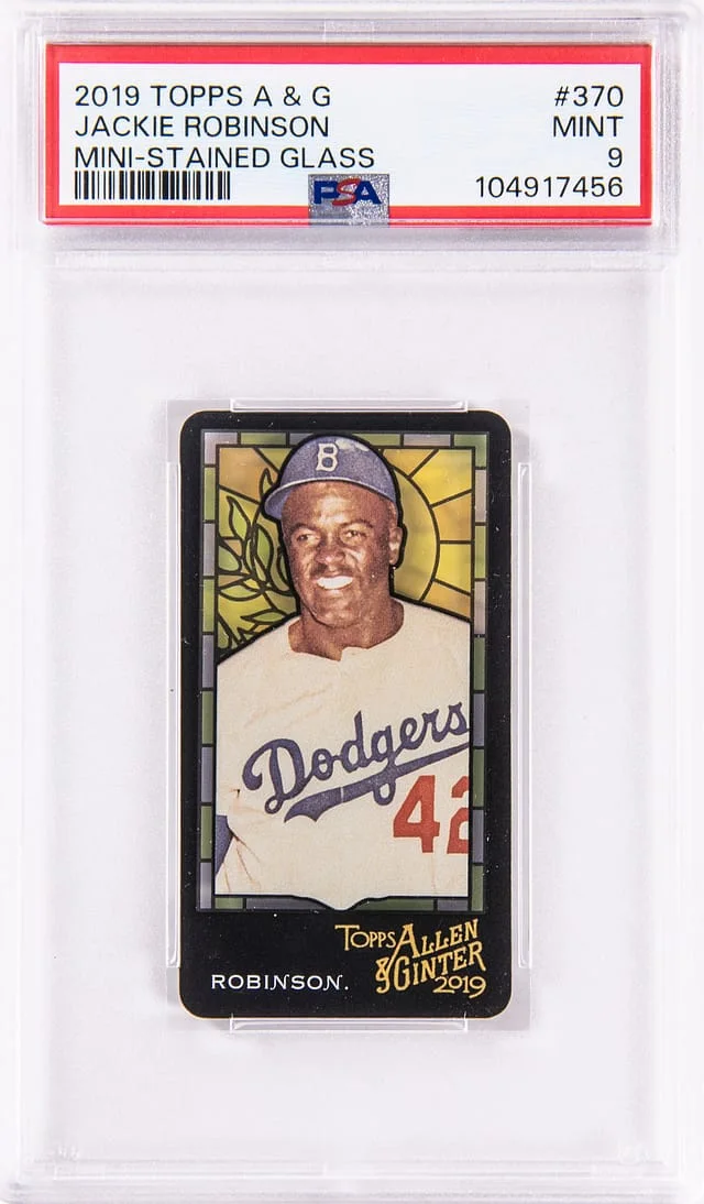 2019 Topps Allen & Ginter Jackie Robinson Mini-Stained Glass #370 card image