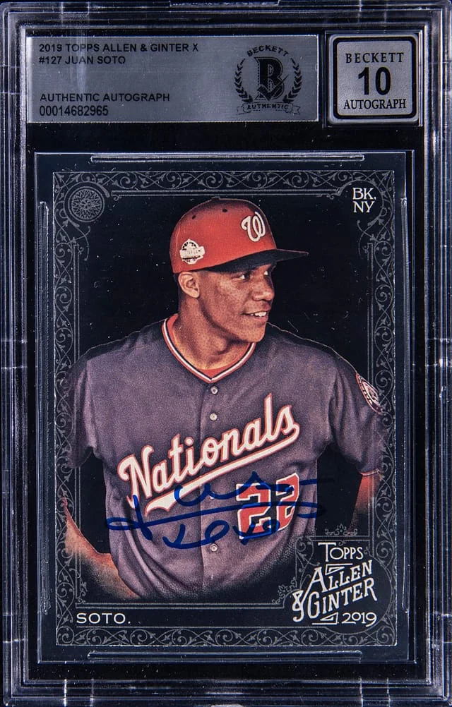 2019 Topps Allen & Ginter Juan Soto X #127 card image