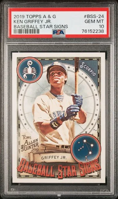 2019 Topps Allen & Ginter Ken Griffey Jr. Baseball Star Signs #BSS-24 card image
