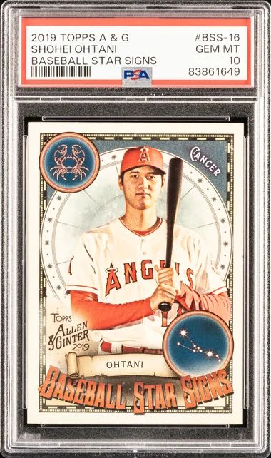 2019 Topps Allen & Ginter Shohei Ohtani Baseball Star Signs #BSS-16 card image