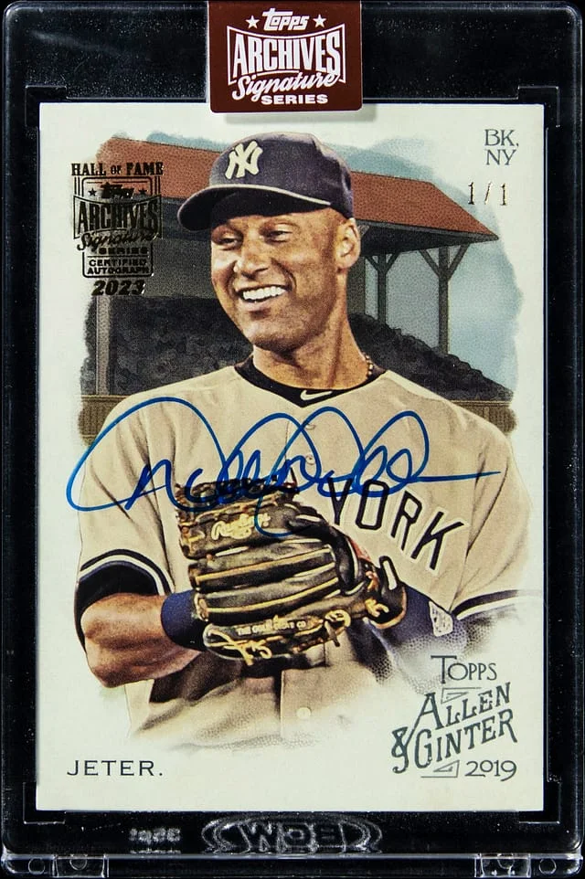 2019 Topps Archives Derek Jeter Allen & Ginter Signature Series '23 #134 card image