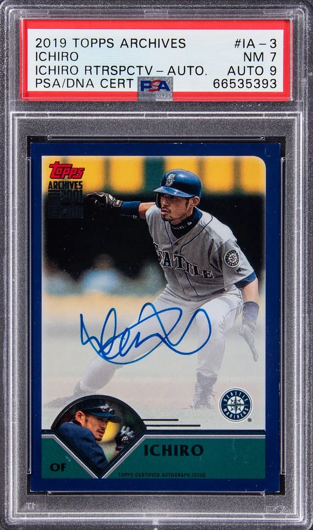 2019 Topps Archives Ichiro Suzuki Ichiro Retrospective Autographs #IA-3 card image