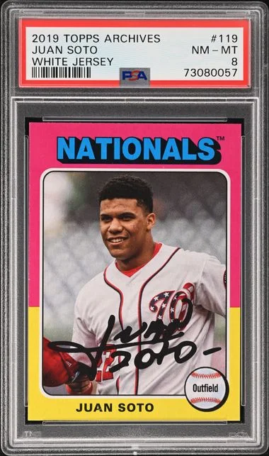 2019 Topps Archives Juan Soto, White #119 card image
