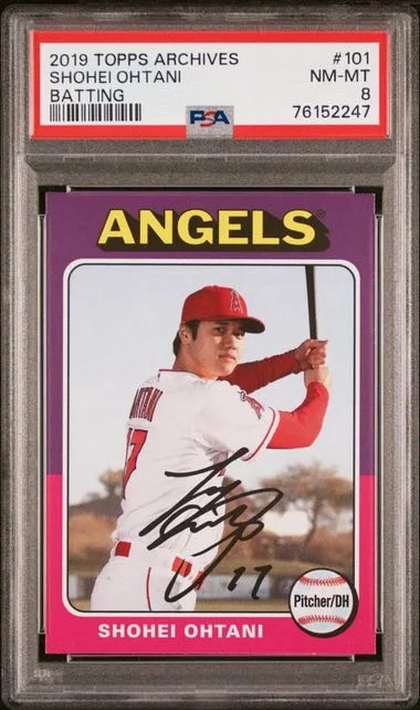 2019 Topps Archives Shohei Ohtani Batting #101 card image