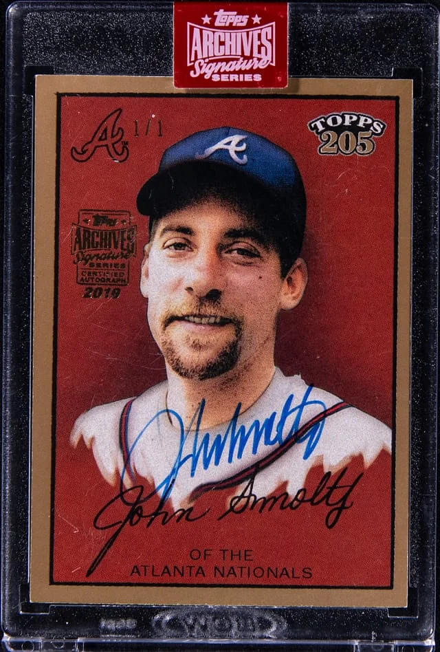 2019 Topps Archives Signature Series John Smoltz Topps 205 #23 card image