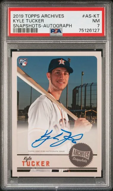 2019 Topps Archives Snapshots Kyle Tucker Autograph #AS-KT card image