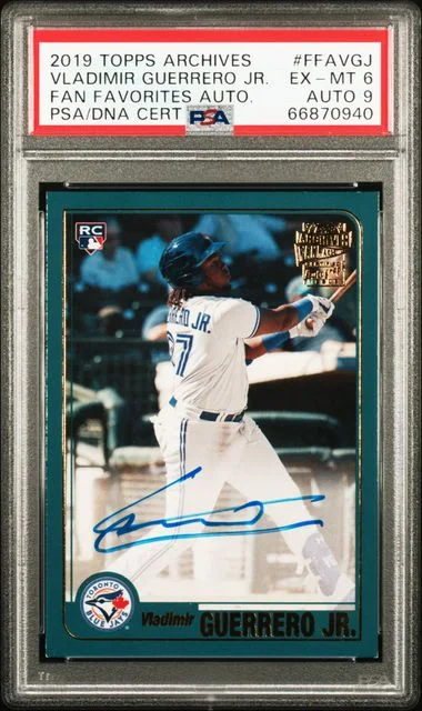 2019 Topps Archives Vladimir Guerrero Jr. Fan Favorites Autographs #FFA-VGJ card image