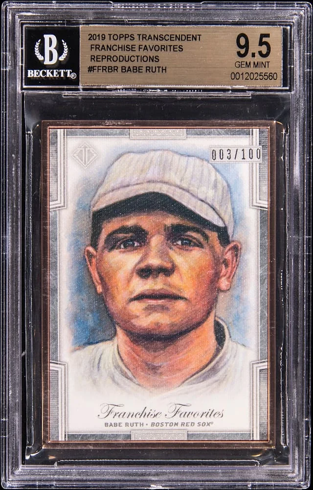 2019 Topps Babe Ruth Transcendent Franchise Favorites Reproductions #FFR-BR card image