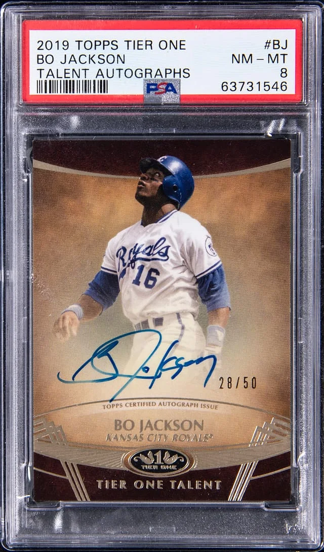 2019 Topps Bo Jackson Tier One Talent Autographs #TTA-BJ card image