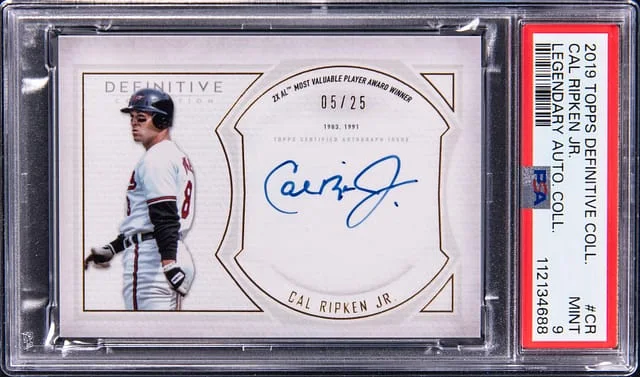 2019 Topps Cal Ripken Jr. Definitive Collection Legendary Autographs Collection #LAC-CR card image